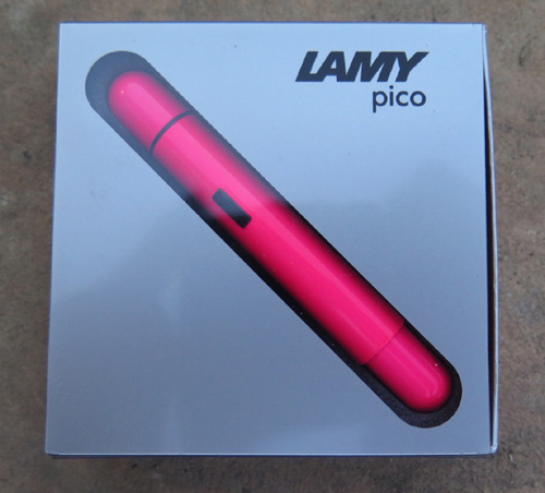 LAMY PICO POCKET PEN IN FLUORESCENT PINK. BALLPOINT. NEW OLD STOCK.